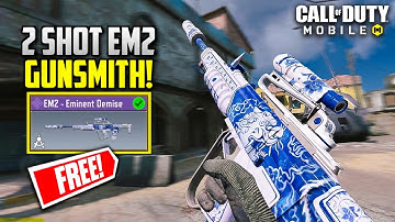 EM2 Best "2 SHOTS" Gunsmith/Loadout Class Setup | Fast ADS + No Recoil High Accuracy (Season 9) CODM