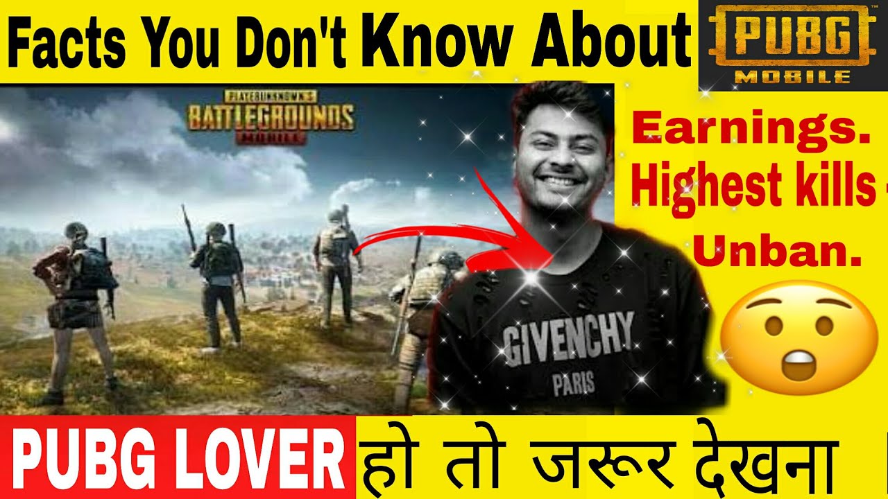 Facts You Don't Know About Pubg Mobile. Highest kill/Earnings/Unban!!!
