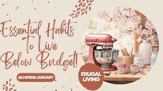 ESSENTIAL HABITS TO SAVE  MONEY & LIVE BELOW BUDGET! OLD FASHIONED FRUGAL LIVING!
