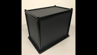 Black Hardboard Enclosure Assembly Tutorial Base Lab Tools
