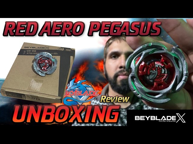 RED AERO PEGASUS 3-70A Unboxing & Meta Testing Beyblade X
