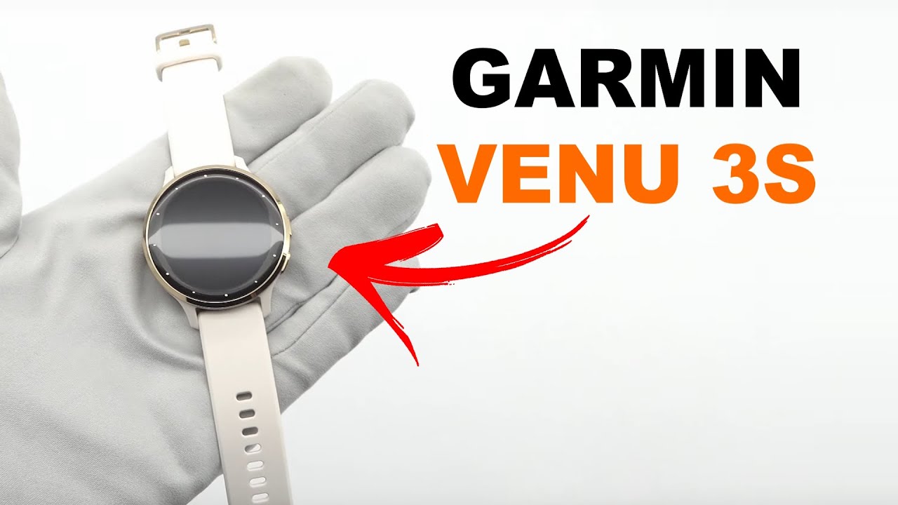 Garmin Venu 3S Soft Gold Stainless Steel Bezel with 41mm Ivory Case and  Silicone Band 