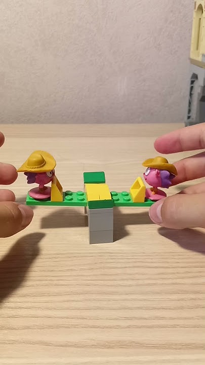 Собрал рабочие качели из Lego 😱😱😱 Актив упал 😒 #lego #хочуврек #лего # ...