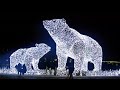 Russia, Walking Moscow, Christmas & New Year 2021 preparation, Akveduk Park 4K.
