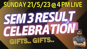 SEMESTER 3 GTU DEGREE RESULT CELEBRATION.. FINALLY WAIT IS OVER.. LIVE 21/5/23 @ 4 PM.. BHULNA MAT..