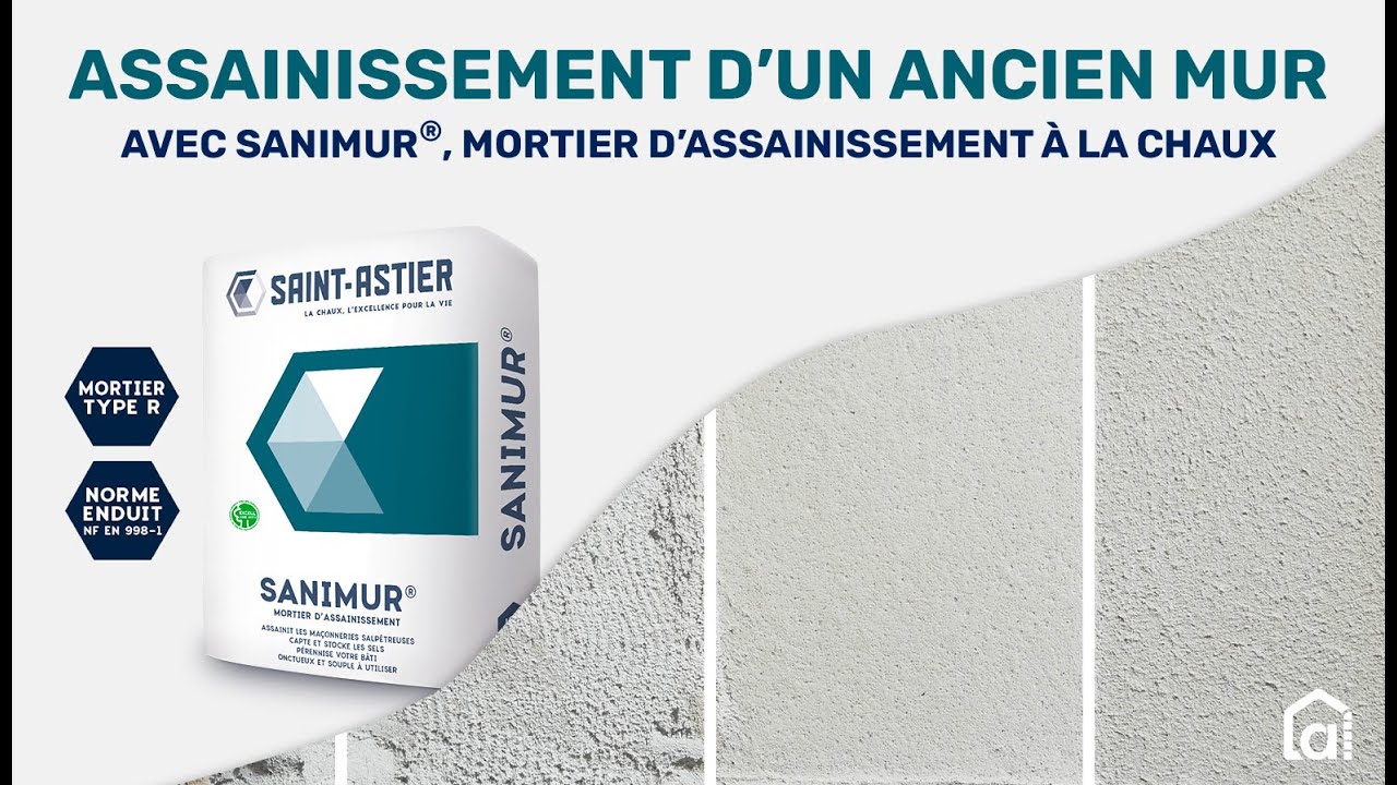 Testez l'enduit anti salpêtre Tilia Mursain pour mur humide