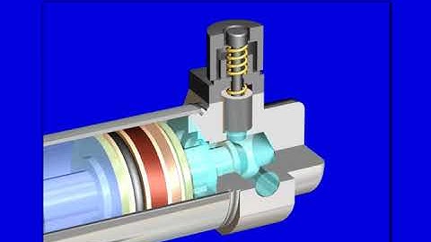 Cylinder with end lock