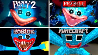 Poppy Playtime - Evolution of Huggy's in all games Minecraft, Roblox, Poppy playtime 2 Mobile