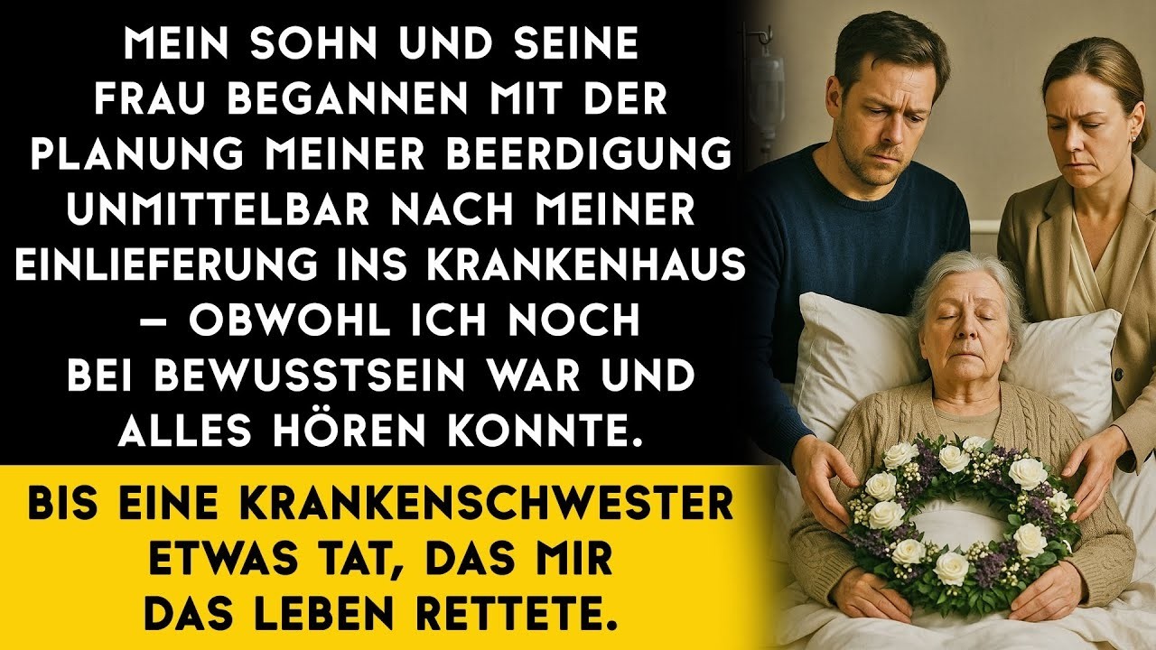 Mein Sohn und seine Frau planten bereits meine Beerdigung–während ich noch bei vollem Bewusstsein wa