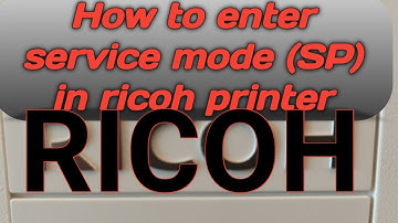 How to enter service mode (SP) in ricoh printer / SP moder entry in ricoh machine