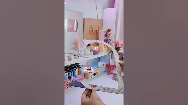 Diy Wall Grid🩷✨ | (DAY 1) Desk Glow-up Series |#shorts #diy #craft #trending #aesthetic