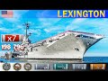 ✔ Бой Авианосца "Lexington" VIII уровень США | [ WoWS ] World of WarShips REPLAYS