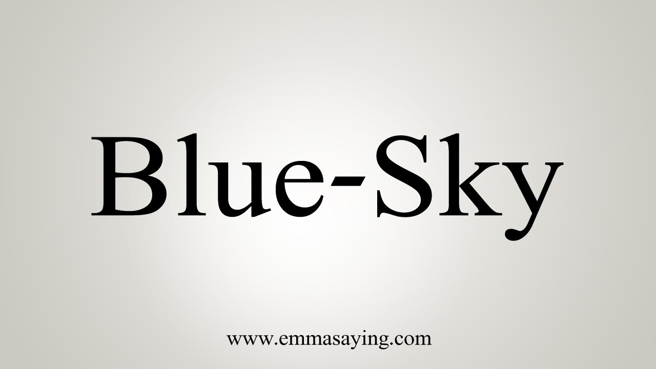 How To Say BlueSky YouTube