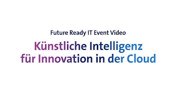 "Artificial Intelligence for Innovation in the Cloud" Event at Swisscom