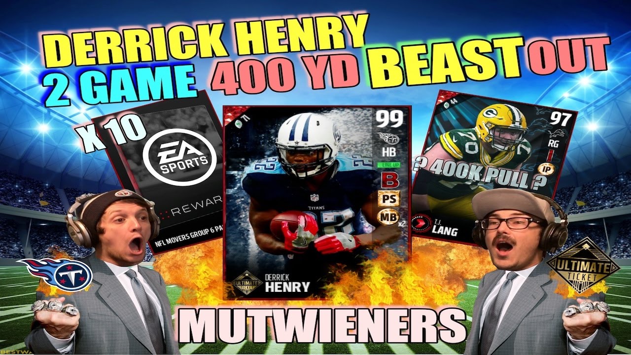 MUT 17 | ULTIMATE TICKET DERRICK HENRY GOES FOR 400 YDS | 10 NFL MOVER ELITE PACKS |
