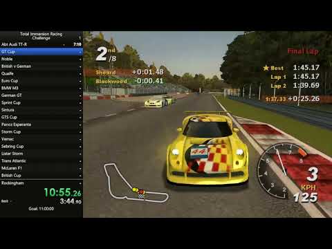 Total Immersion Racing Challenge 100% Speedrun in 10:05:53 (WR)