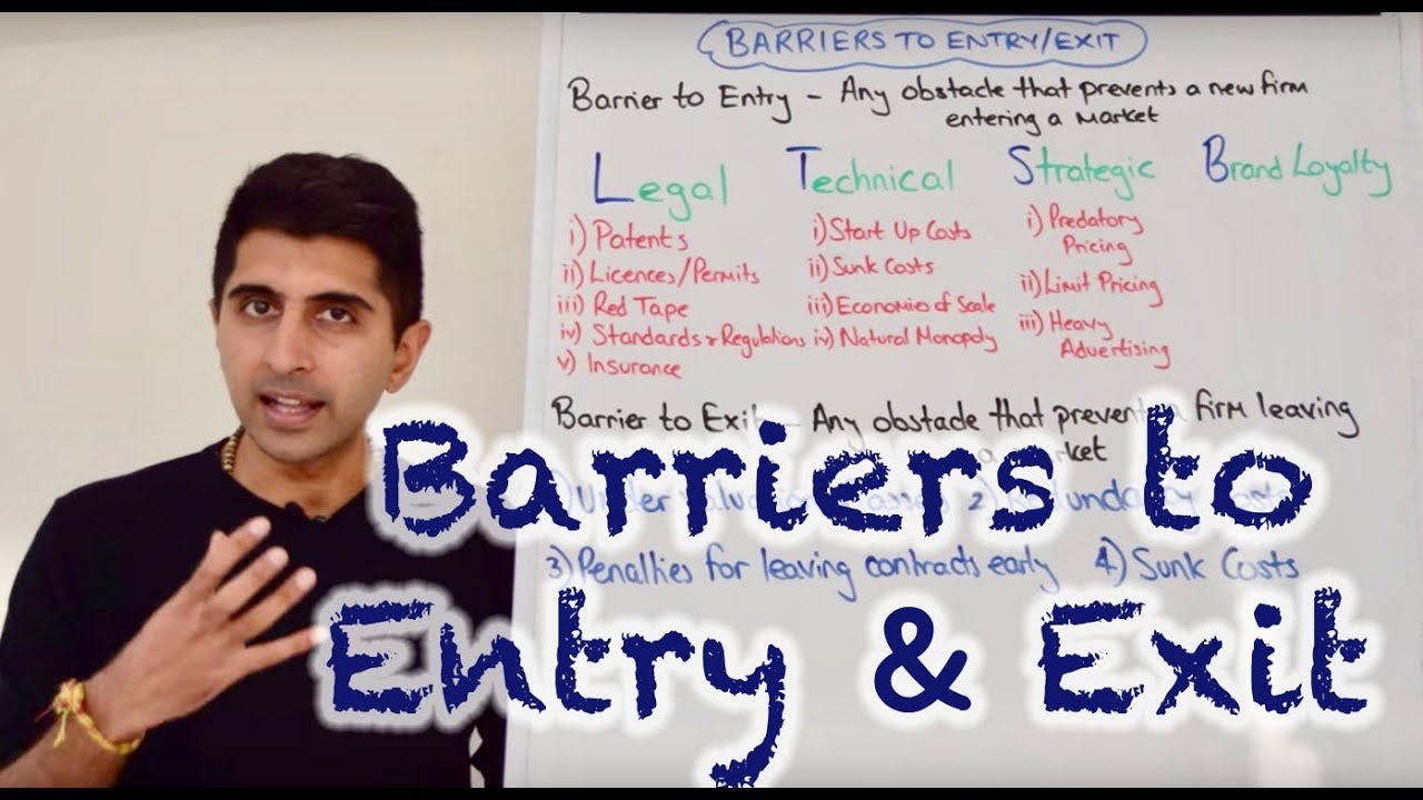 barrier to entry คือ  New 2022  Y2 10) Barriers to Entry and Exit (Sources of Monopoly Power)