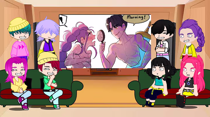 KPop Demon Hunters React To Themselves / TikToks + Memes / Huntrix & Saja Boys / Gacha React