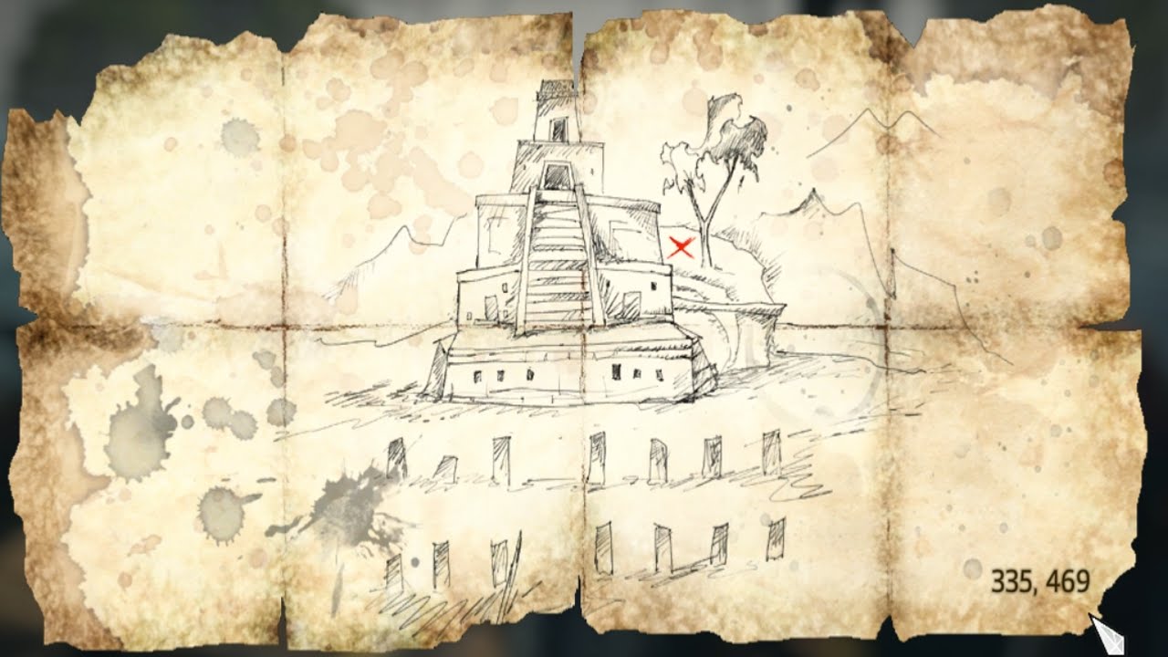 Assassins Creed 4 Black Flag - Mapa do Tesouro/Treasure Map (623,172) 