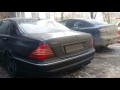 Звук выхлопа s65 amg w220 Mercedes. ))