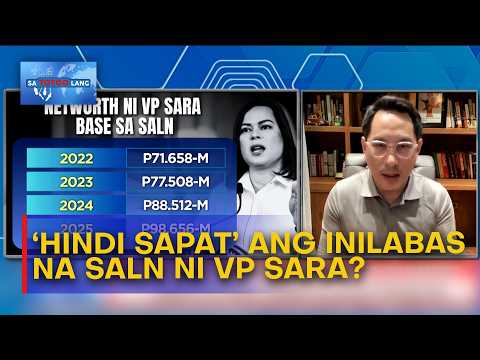 Adiong: Dapat magkaroon ng full disclosure sa SALN ni VP Sara