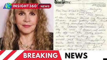 Stevie Nicks Reveals Humorous Note Written During Early Recording Days