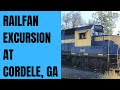 Railfan excursion train at Cordele, GA