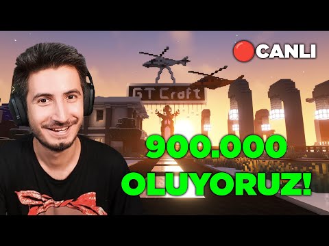 900.000 OLUYORUZ! MİNECRAFT SUNUCUMUZ VE DAHASI 🔴CANLI