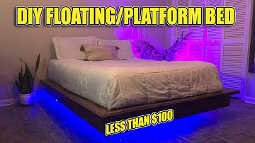 How to Build a Floating Platform Bed! (Materials & Instructions in Description)