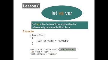 iOS tutorial 8 hindi : What is let and var variable in swift 4.0 ? explanation with example.