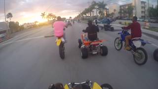 Miami mlk weekend riding with so many bikes u have to be super
careful. this was our first time down the 305 but want last. worth 11
hour d...