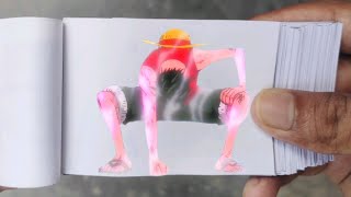 Luffy Uses Gear Second For First Time Flipbook One Piece Flip Book Luffy Vs Blueno