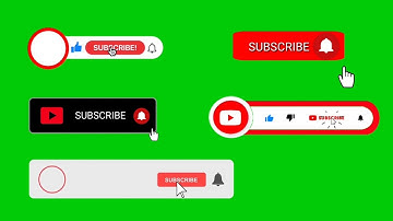 ✅TOP 5 Green Screen Subscribe Button | Green Screen Like Comment Share Subscribe Button