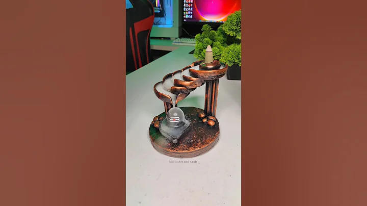 Smoke Fountain Shivling Making 🌸 Diy smoke fountain shivling 🙏 Har Har Mahadev #shorts #short