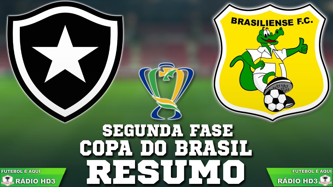 Botafogo goleia o Brasiliense e avança para a terceira fase da Copa do ...