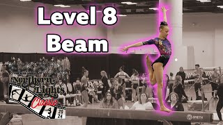 Emersyn's Balance Beam Routine at the 2024 Northern Lights Classic hosted by the Twin City Twisters