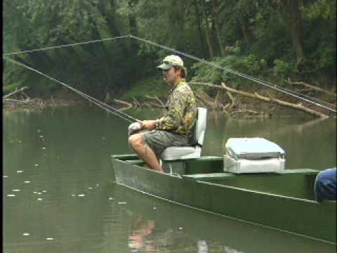 Flat Bottom Wooden Boats floating on the green river - YouTube