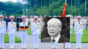 Xúc động Lễ treo cờ rủ Quốc tang Tổng Bí thư Nguyễn Phú Trọng