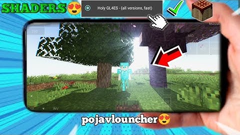 Shader for pojavlouncher😍 holy gl4es render working || SHADERS