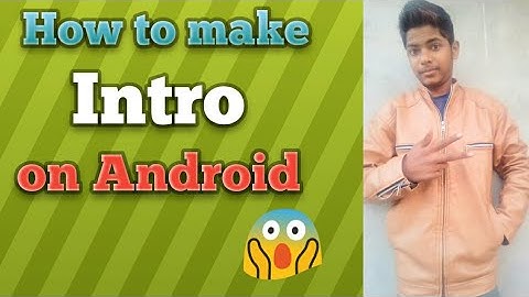 😱😱How to make intro like technical guruji only one app😱😱