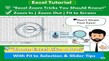 How To Use Zoom Options in Microsoft Excel: Master View, Ribbon & Screen Space - Lesson 14