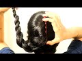 simple easy twisted bun hairstyle with banana clip | hairstyles for thin hair  | hairstyle
