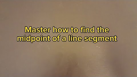 Master how to find the midpoint of a line segment @GSCEMathematicsZone12