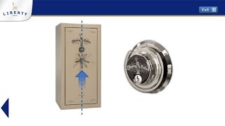 Liberty Safe  How to Operate Mechanical Lock with Key & Centered Handle
