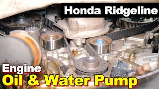 2006 Honda Ridgeline Oil Pump and Timing Belt Components
