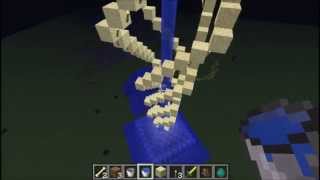 Sand-torch tower collapse in Minecraft (HD)