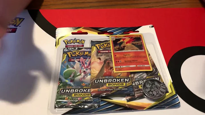 Opening a Pokemon Typhlosion Unbroken Bonds 3 Pack Blister!