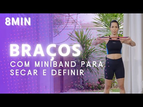 Treino para BRAÇOS com MINIBAND para Secar e Definir - Carol Borba