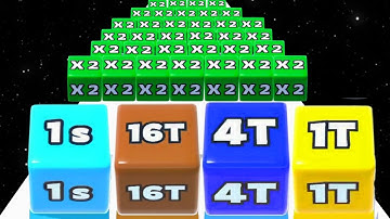 Jelly Run 2048 vs Happy Cubes 2048 - All Level Gameplay (Freepya, New Update) Math Games 