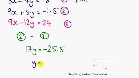 Edexcel  GCSE Maths Modular Higher   Unit 3   June 2012   Q16ab